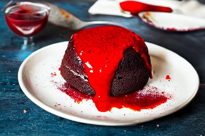 Bloody Molten Chocolate Cake
